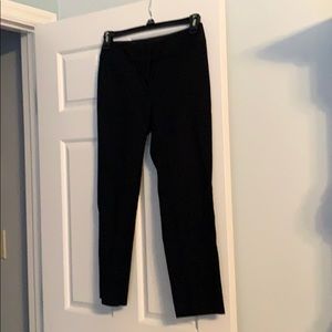 Black straight petite ankle pants